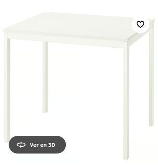 Mesa comedor extensible blanca Ikea