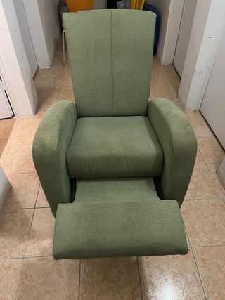 2 Butacas Reclinables Tela Verde