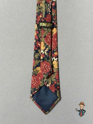Corbata Bunbury Floral Rosas Poliéster