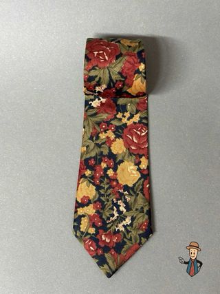 Corbata Bunbury Floral Rosas Poliéster