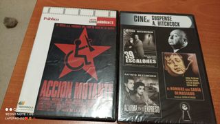 DVD Accion Mutante y Cine de Suspense Hitchcock