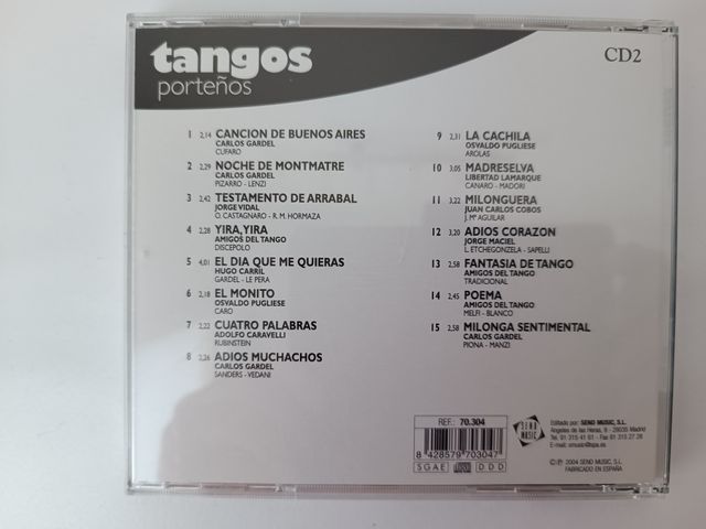 2 CD Tangos Porteños
