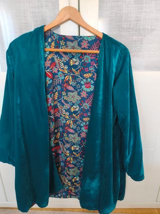 Kimono reversible estampado floral