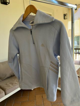 Sudadera Adidas Celeste Talla S Vintage
