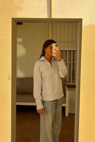 Sudadera Adidas Celeste Talla S Vintage