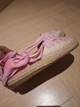 Espardeñas fallera con lazada T39