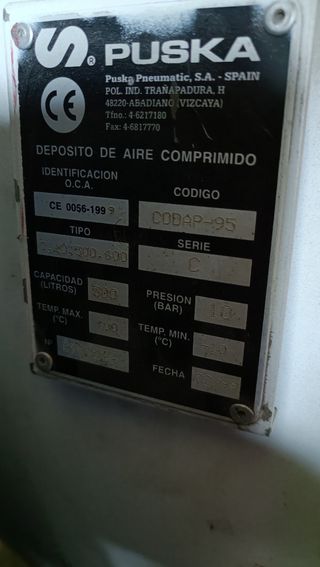 Compresor 500L 10HP 10Bar PUSKA
