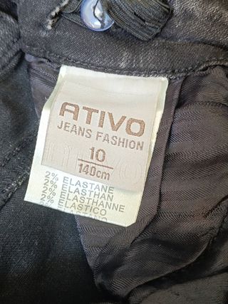 Conjunto 2 vaqueros niña talla 10