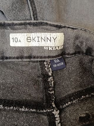 Conjunto 2 vaqueros niña talla 10