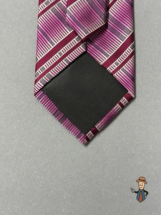 Corbata Tomi Harrison Rayas Geo Rosa y Morado