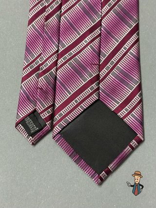 Corbata Tomi Harrison Rayas Geo Rosa y Morado