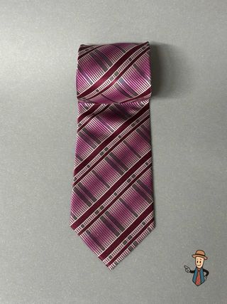 Corbata Tomi Harrison Rayas Geo Rosa y Morado