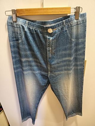 Mallas Capri Estampado Vaquero Talla L