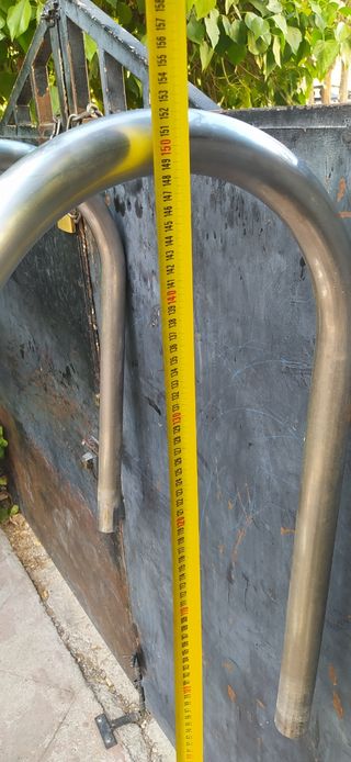 Escalera piscina..tres peldaños...acero inoxidable