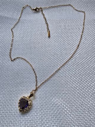 Colgante Corazón Dorado con Circonitas