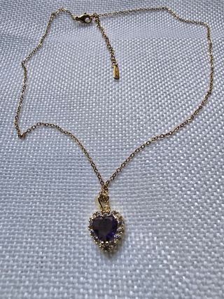 Colgante Corazón Dorado con Circonitas