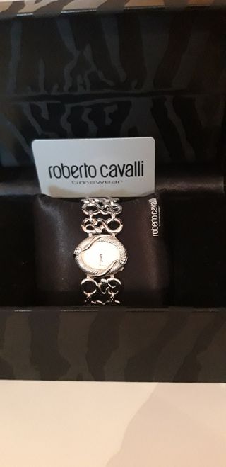 Reloj Roberto Cavalli Mujer Plata y Blanco