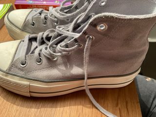 Converse Piel Gris Talla X