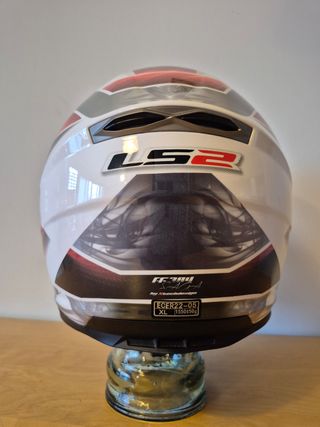 Casco de moto blanco LS2