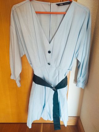 Mono Zara azul claro talla S