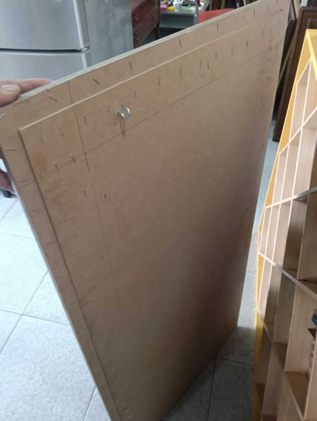 Espejo de pared decorativo beige