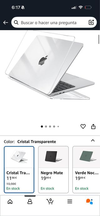 Funda MacBook Air 13" Transparente