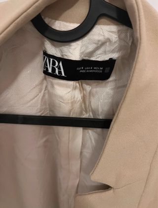 Abrigo largo Zara beige