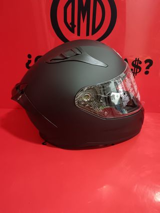 Casco de moto negro Motor Club Trophy