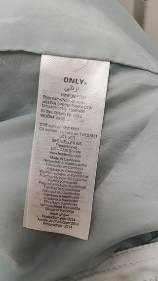 Parka mujer entretiempo