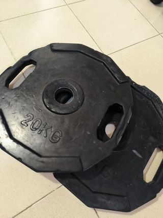 2 discos de pesa 20kg