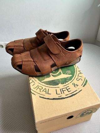 Sandalias Panamá Jack Piel Marrón
