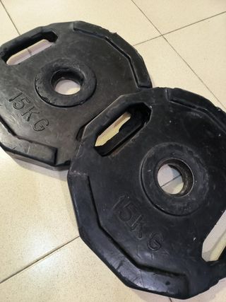 2 discos de 15 kg