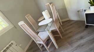 Mueble salón y 2 mesas cristal