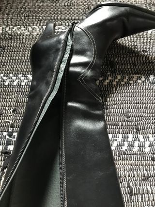 Botas de piel negras talla 37
