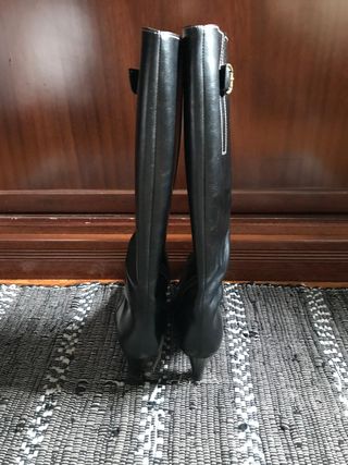 Botas de piel negras talla 37