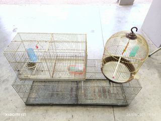 Lote de jaulas para pájaros