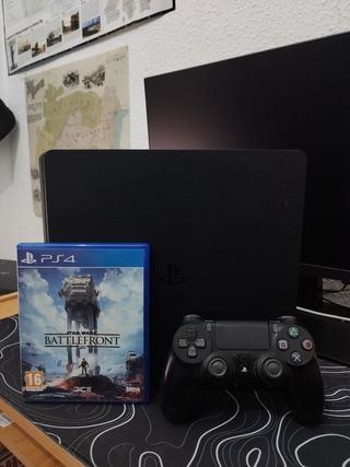 PS4 Slim 1TB + Mando + Star Wars Battlefront