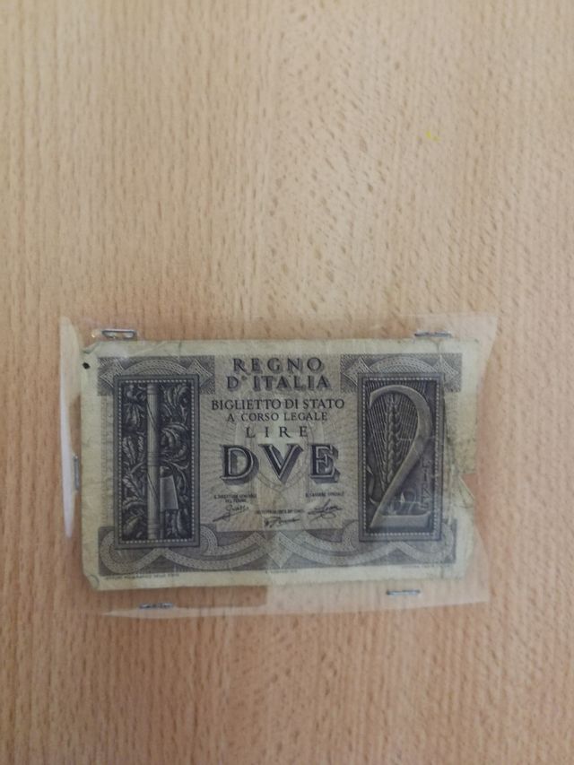 Banconota 2 Lire Regno d'Italia 1939