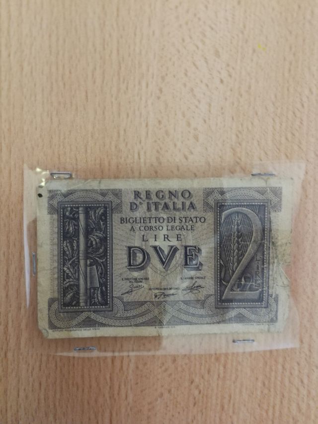 Banconota 2 Lire Regno d'Italia 1939