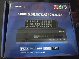 Sintonizador TDT/T2 JN-821T2 con Grabador