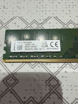 Memoria RAM Kingston 16GB DDR4 3200MHz