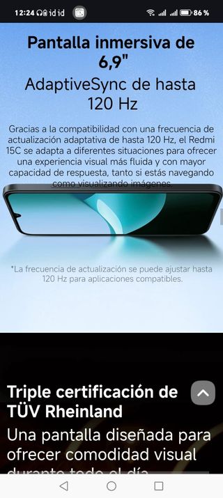 Xiaomi Redmi 15C 4GB A ESTRENAR!!!