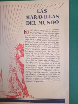 Álbum de cromos Las Maravillas del Mundo 1932