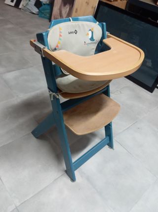 Trona bebé/niño de madera resistente