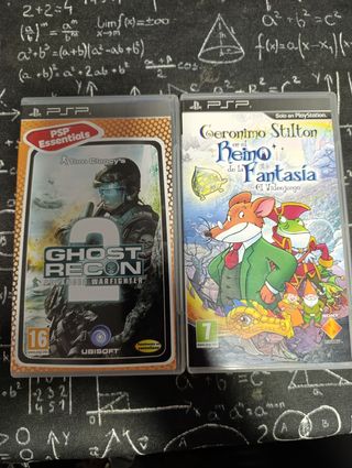 2 Juegos PSP: Geronimo Stilton y Ghost Recon