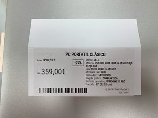 PORTÁTIL PC DELL