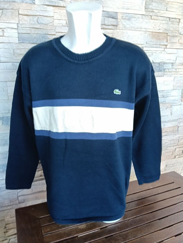 Jersey Lacoste Azul y Blanco