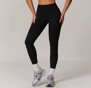 Leggings térmicos invierno athleisure beige