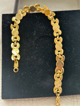 Pulsera CH Oro 25k con Zafiros Azules