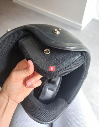 Casco Moto Negro Talla M